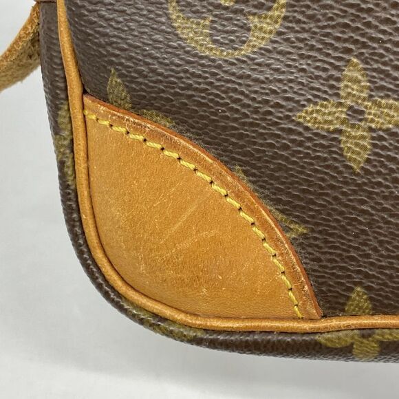 Louis Vuitton Clutch Bag Monogram Marly Dragonne PM M51827 Brown Men's - Picture 9 of 10